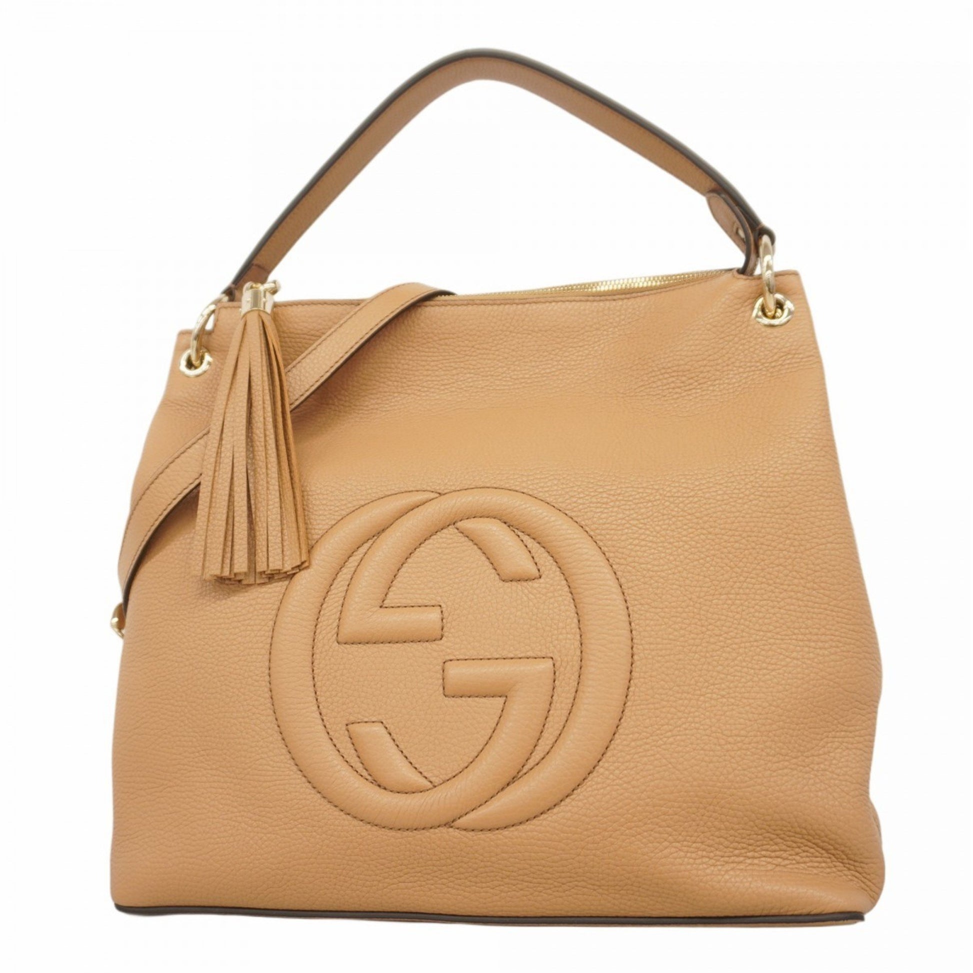 Gucci Soho, Camel, Leather, handbag