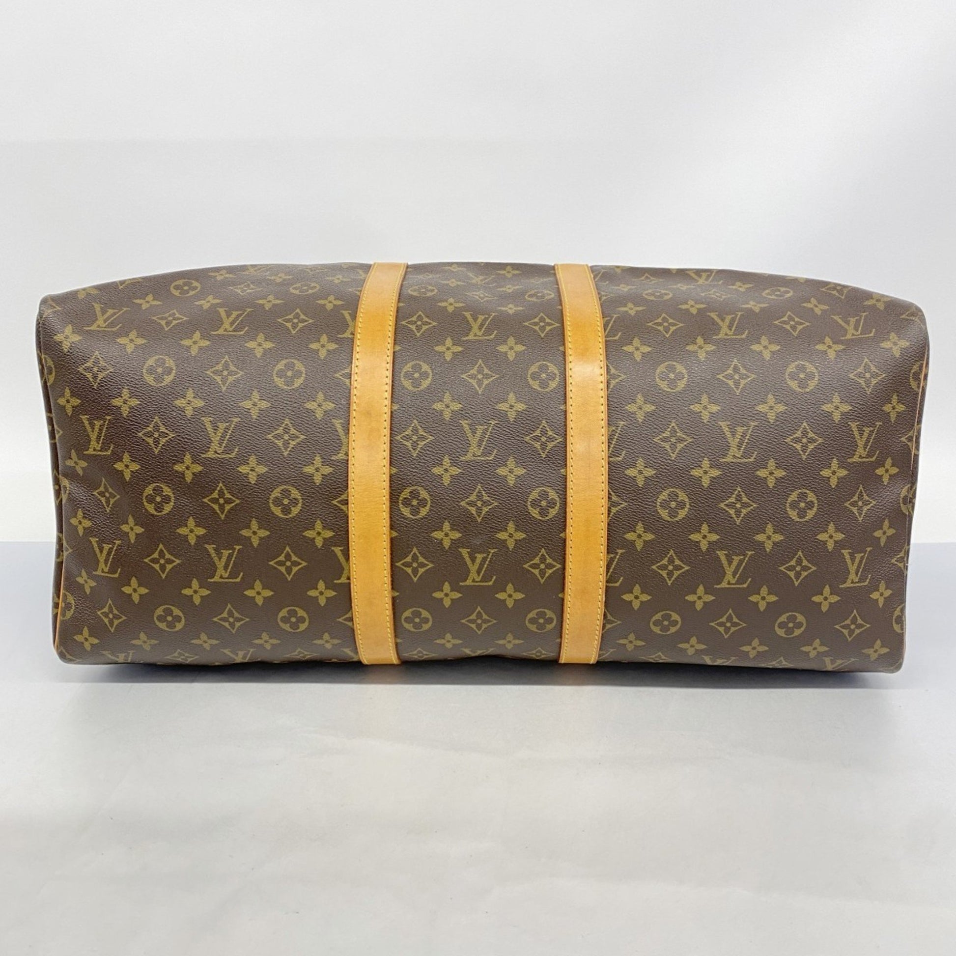 Louis Vuitton Keepall 55, Brown, Canvas, travel