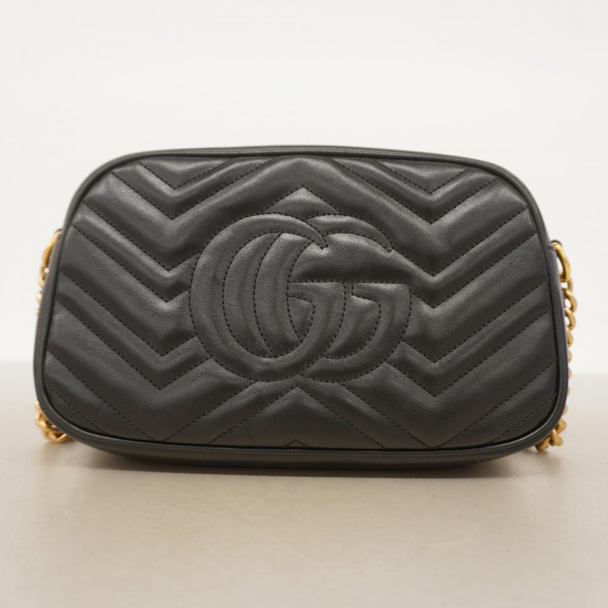 Gucci Marmont, Black, Leather, shoulder