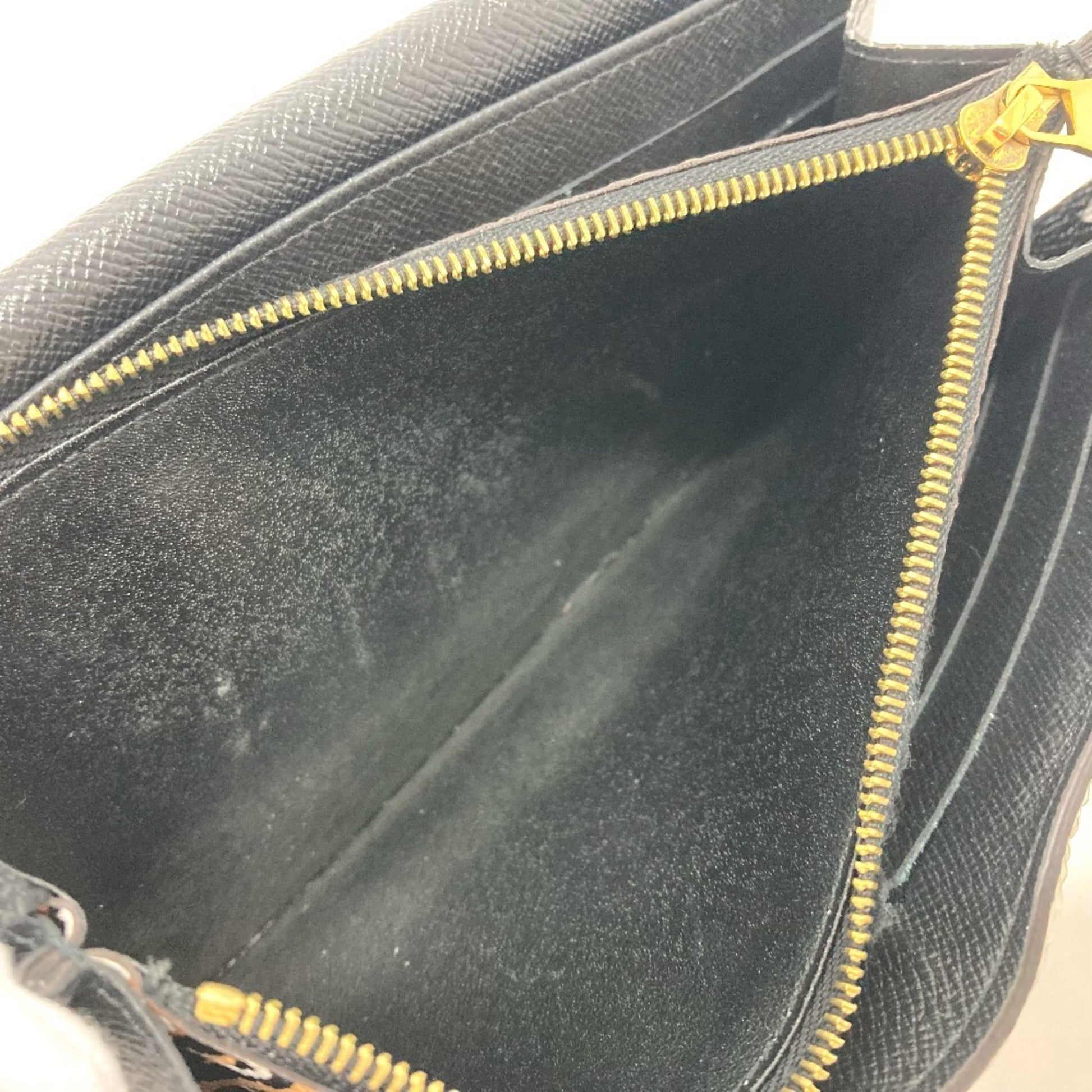 Louis Vuitton Sarah, Black, Leather, wallet
