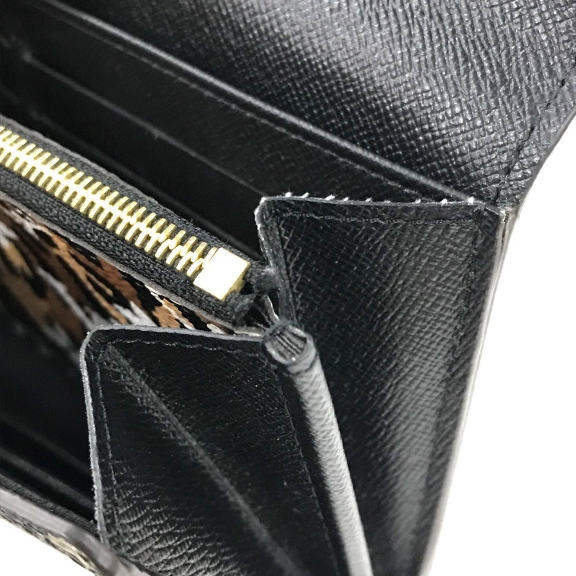 Louis Vuitton Sarah, Black, Leather, wallet