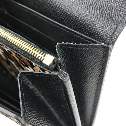 Louis Vuitton Sarah, Black, Leather, wallet