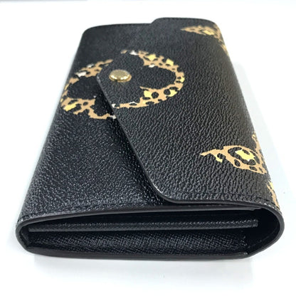 Louis Vuitton Sarah, Black, Leather, wallet