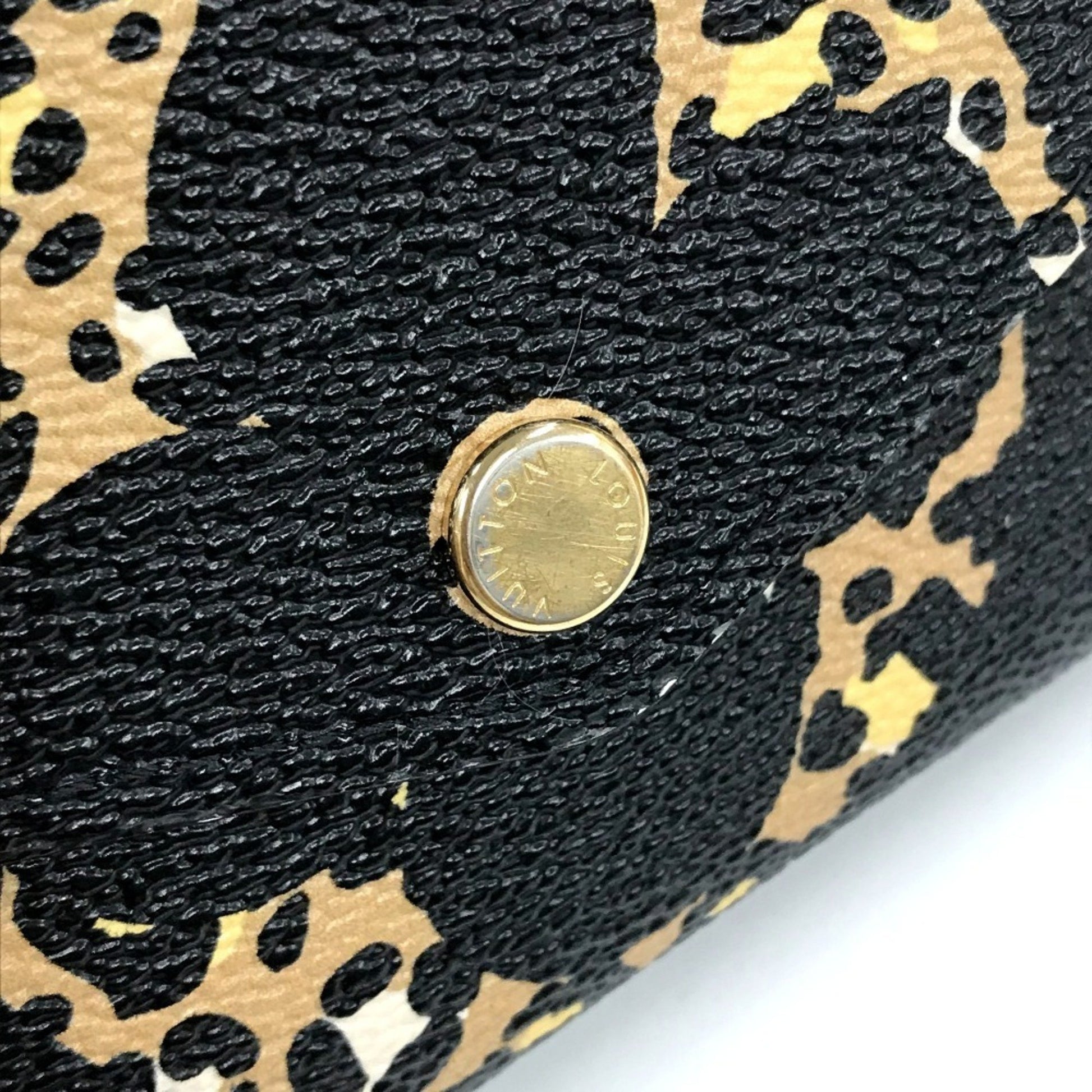 Louis Vuitton Sarah, Black, Leather, wallet