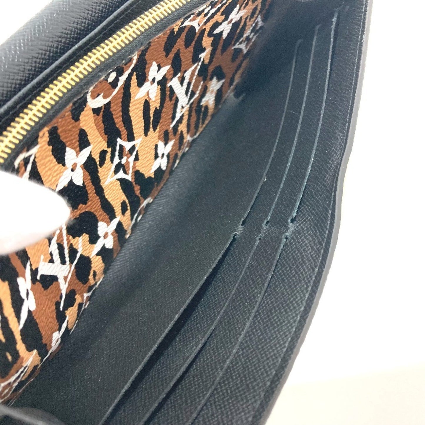 Louis Vuitton Sarah, Black, Leather, wallet