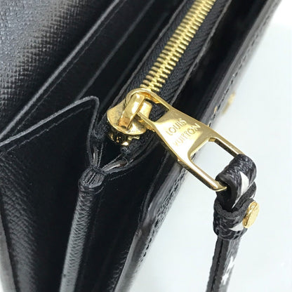 Louis Vuitton Sarah, Black, Leather, wallet