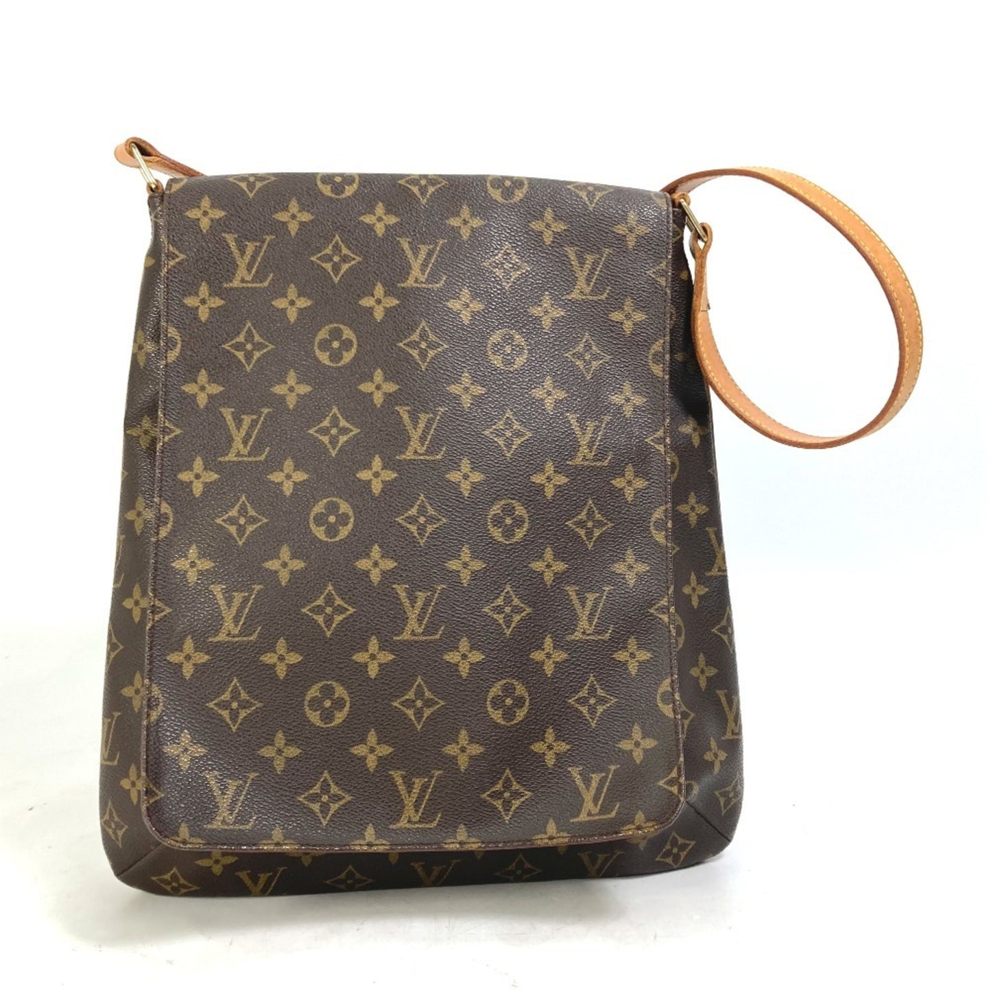 Louis Vuitton Musette Salsa, Brown, Canvas, shoulder