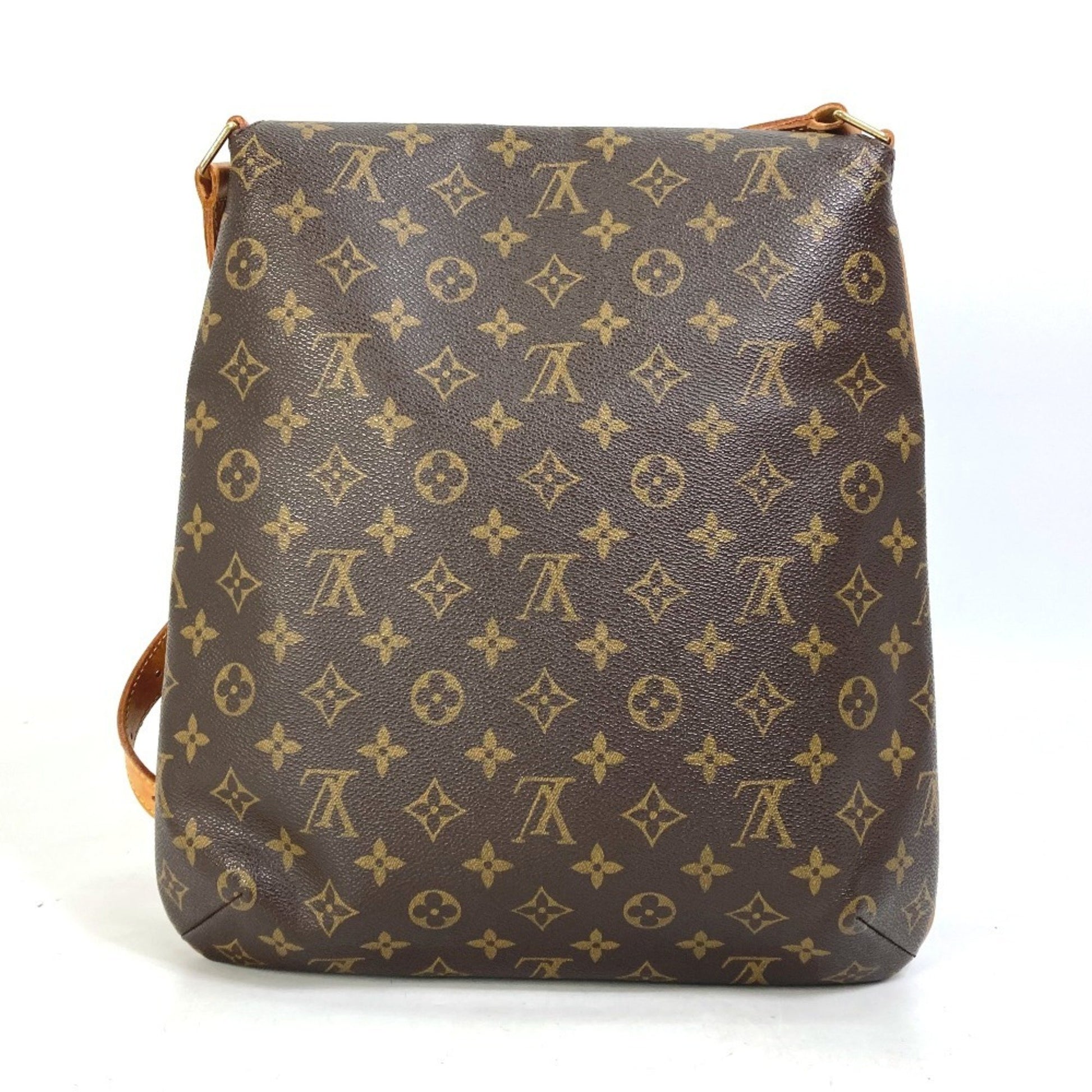 Louis Vuitton Musette Salsa, Brown, Canvas, shoulder