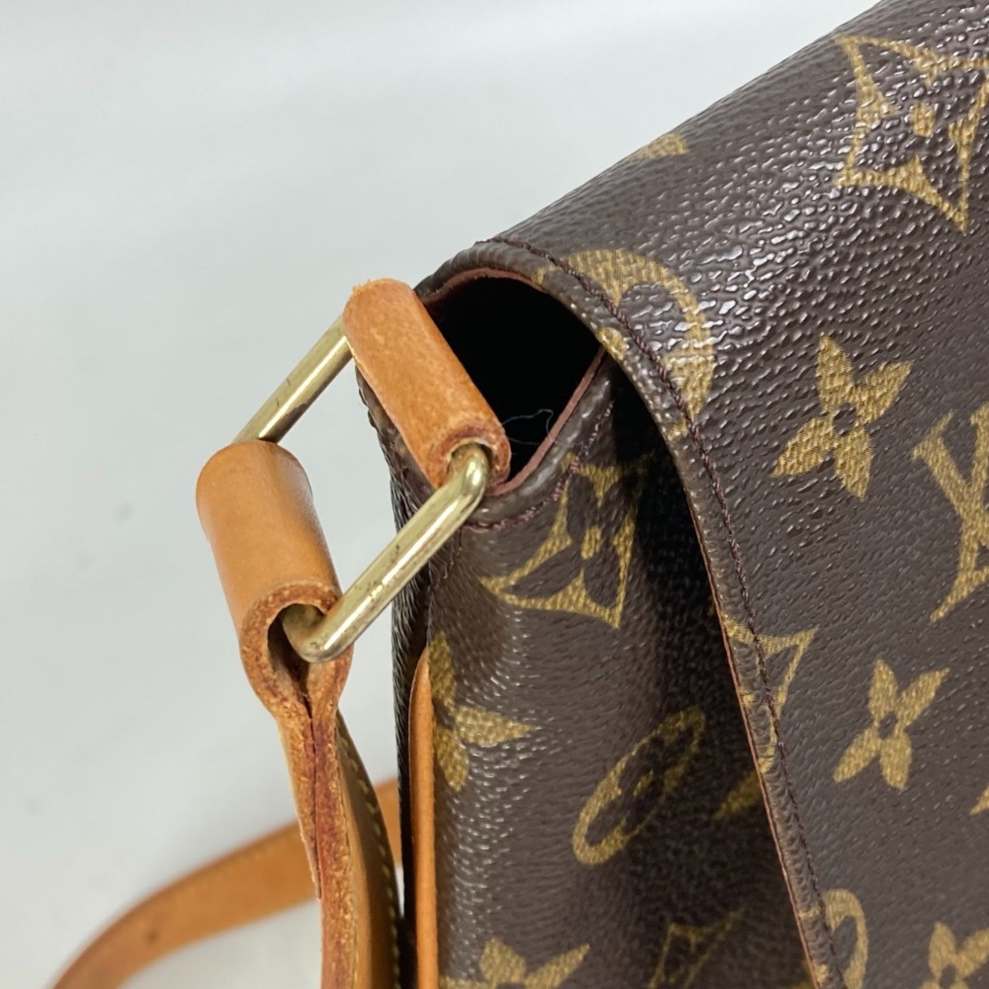 Louis Vuitton Musette Salsa, Brown, Canvas, shoulder