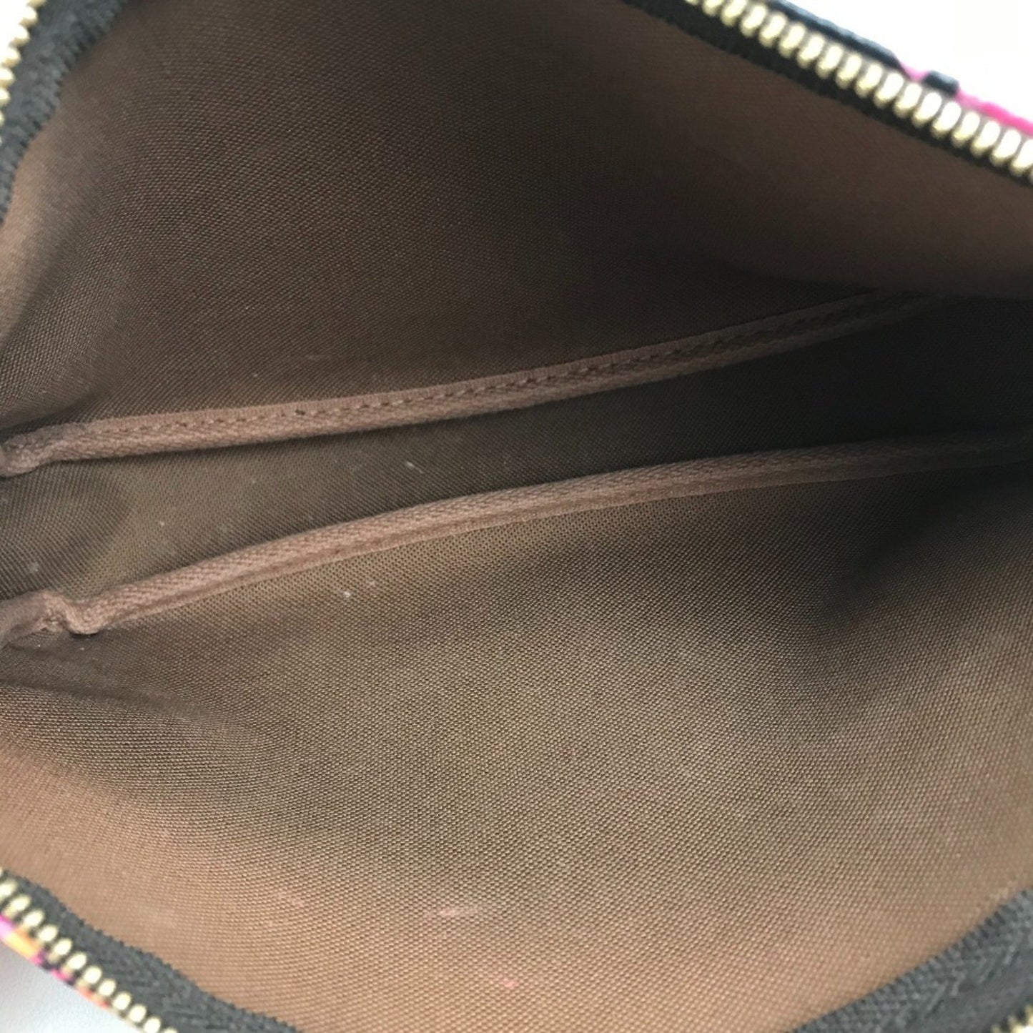 Louis Vuitton Pochette Accessoire, Brown, Canvas, clutch