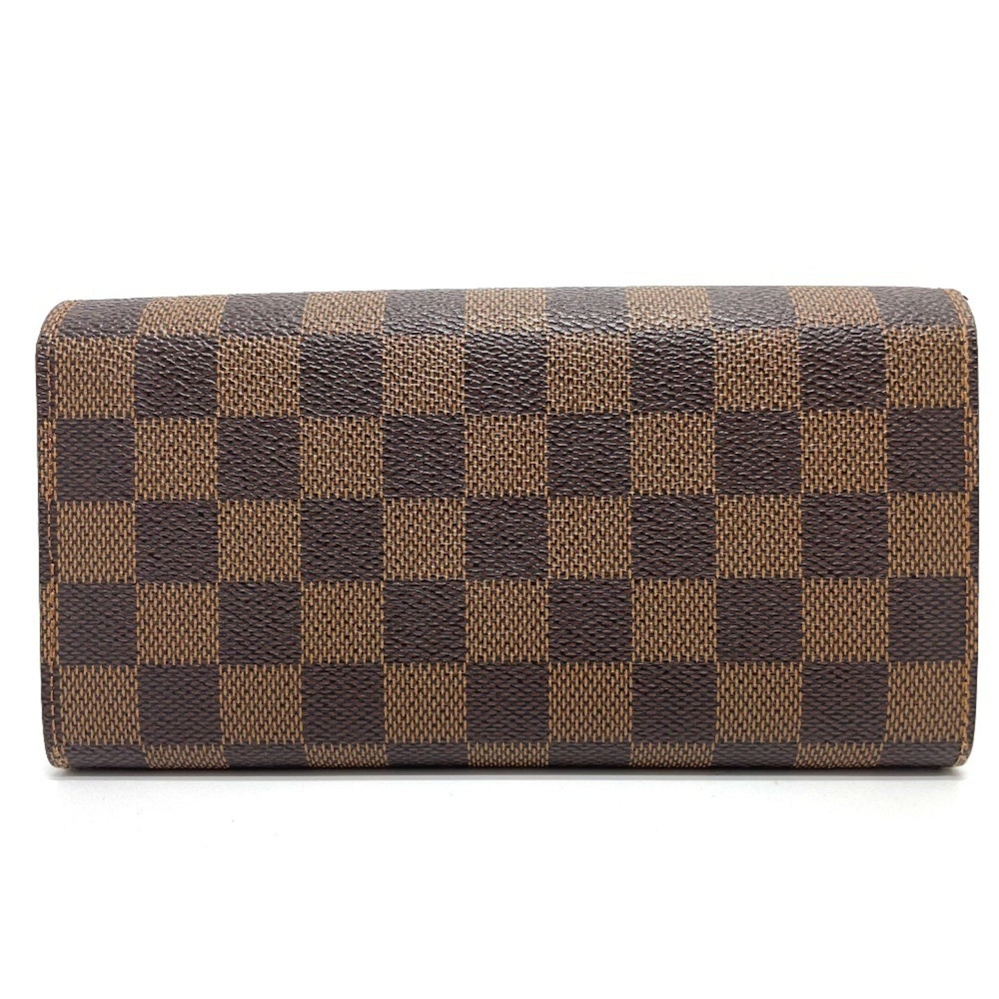 Louis Vuitton Sarah, Brown, Canvas, wallet