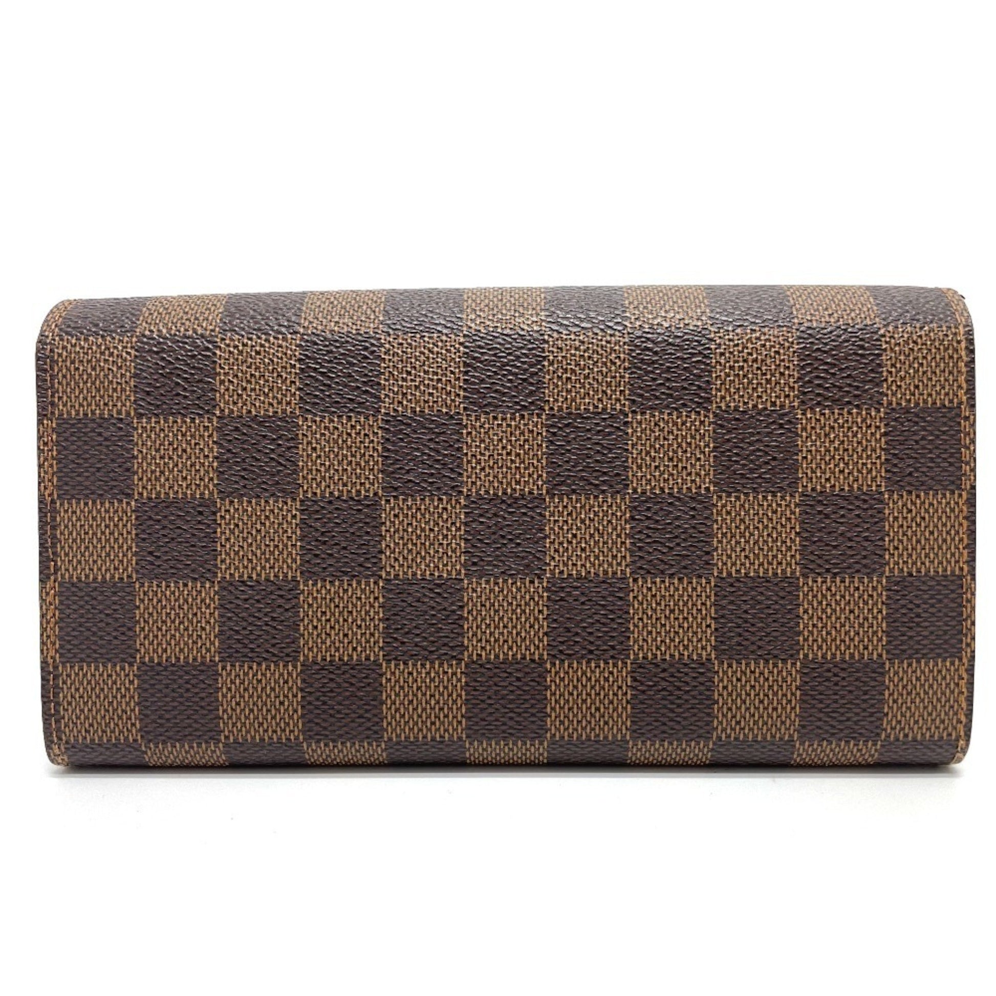 Louis Vuitton Sarah, Brown, Canvas, wallet