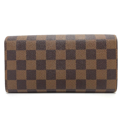 Louis Vuitton Sarah, Brown, Canvas, wallet