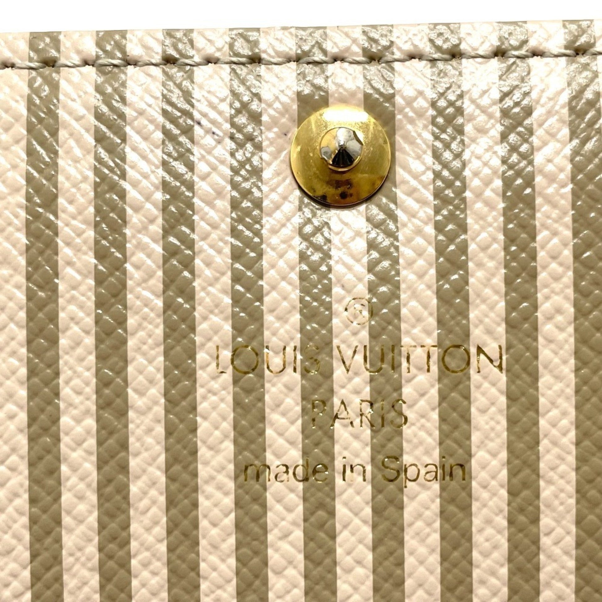 Louis Vuitton Sarah, Brown, Canvas, wallet