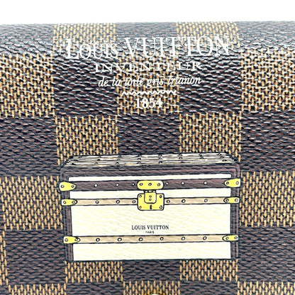 Louis Vuitton Sarah, Brown, Canvas, wallet