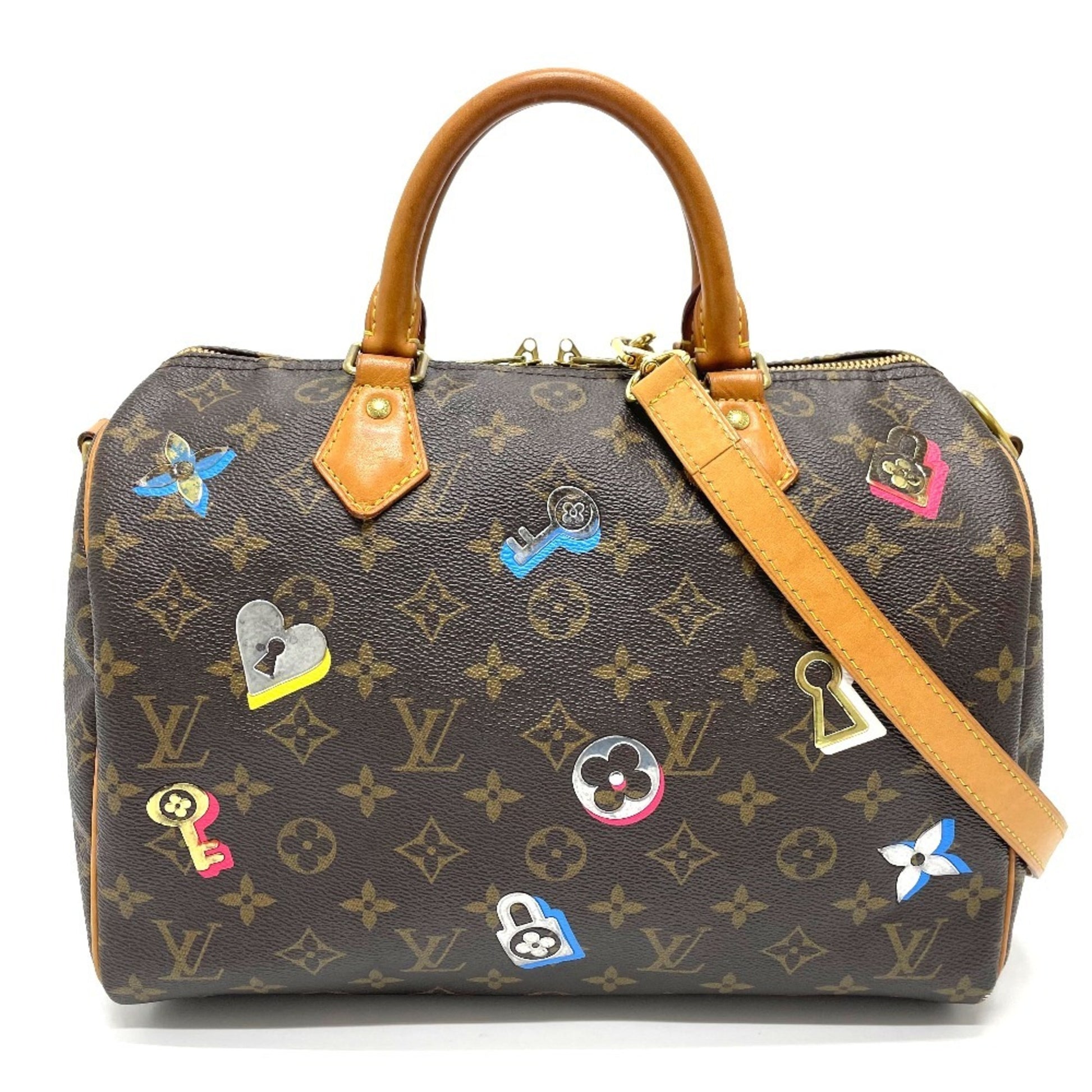 Louis Vuitton Speedy 30, Brown, Canvas, handbag