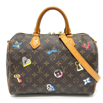 Louis Vuitton Speedy 30, Brown, Canvas, handbag