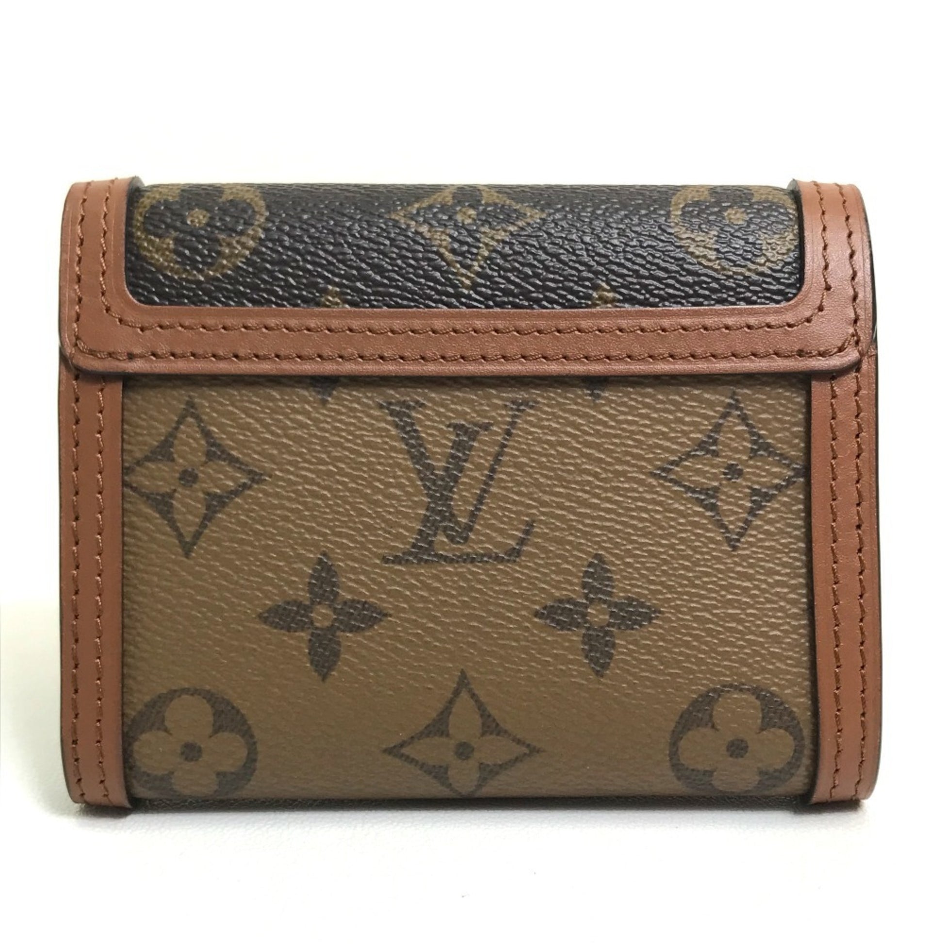Louis Vuitton Dauphine, Brown, Canvas, wallet