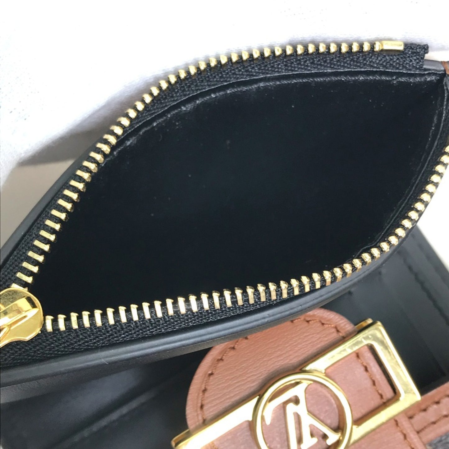 Louis Vuitton Dauphine, Brown, Canvas, wallet