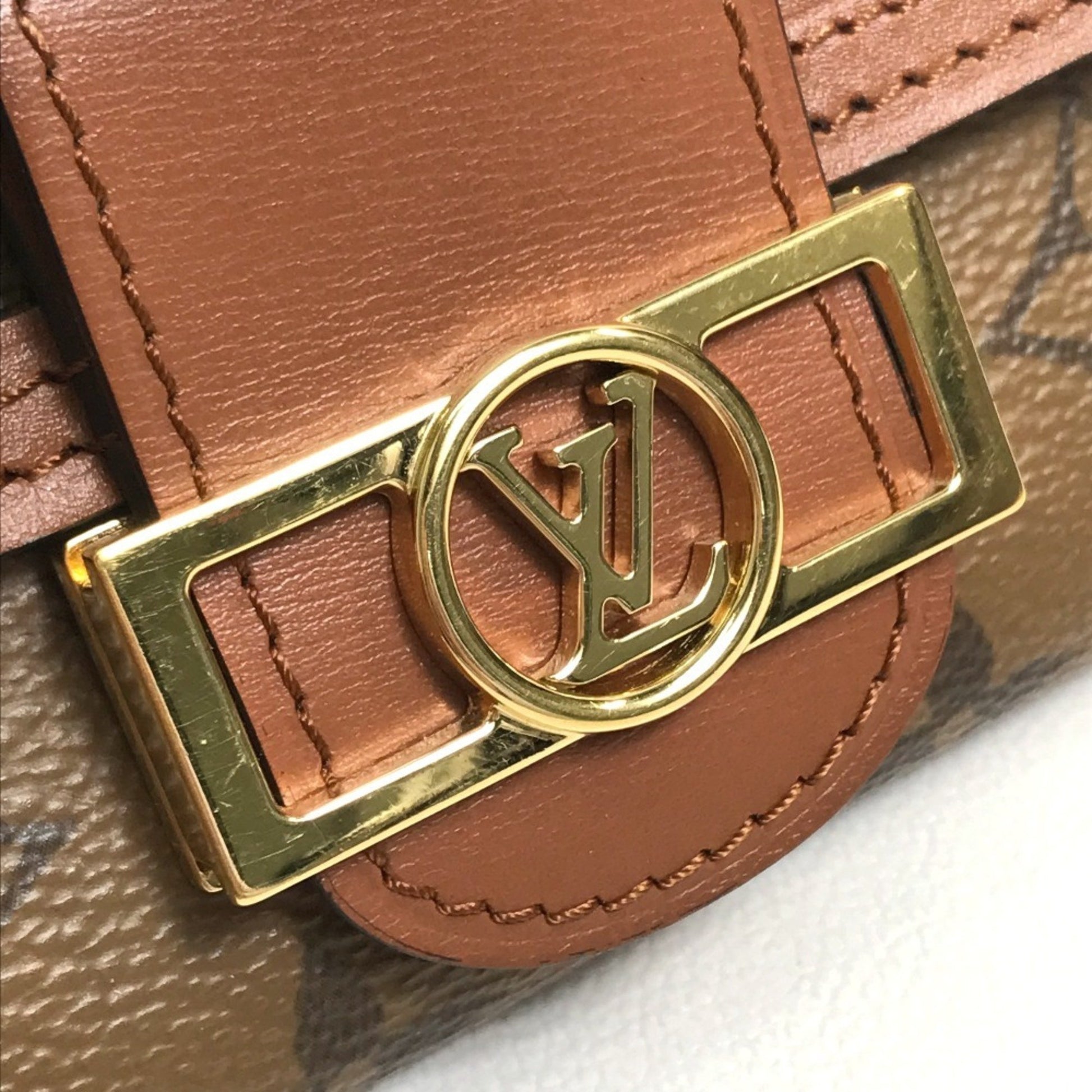 Louis Vuitton Dauphine, Brown, Canvas, wallet