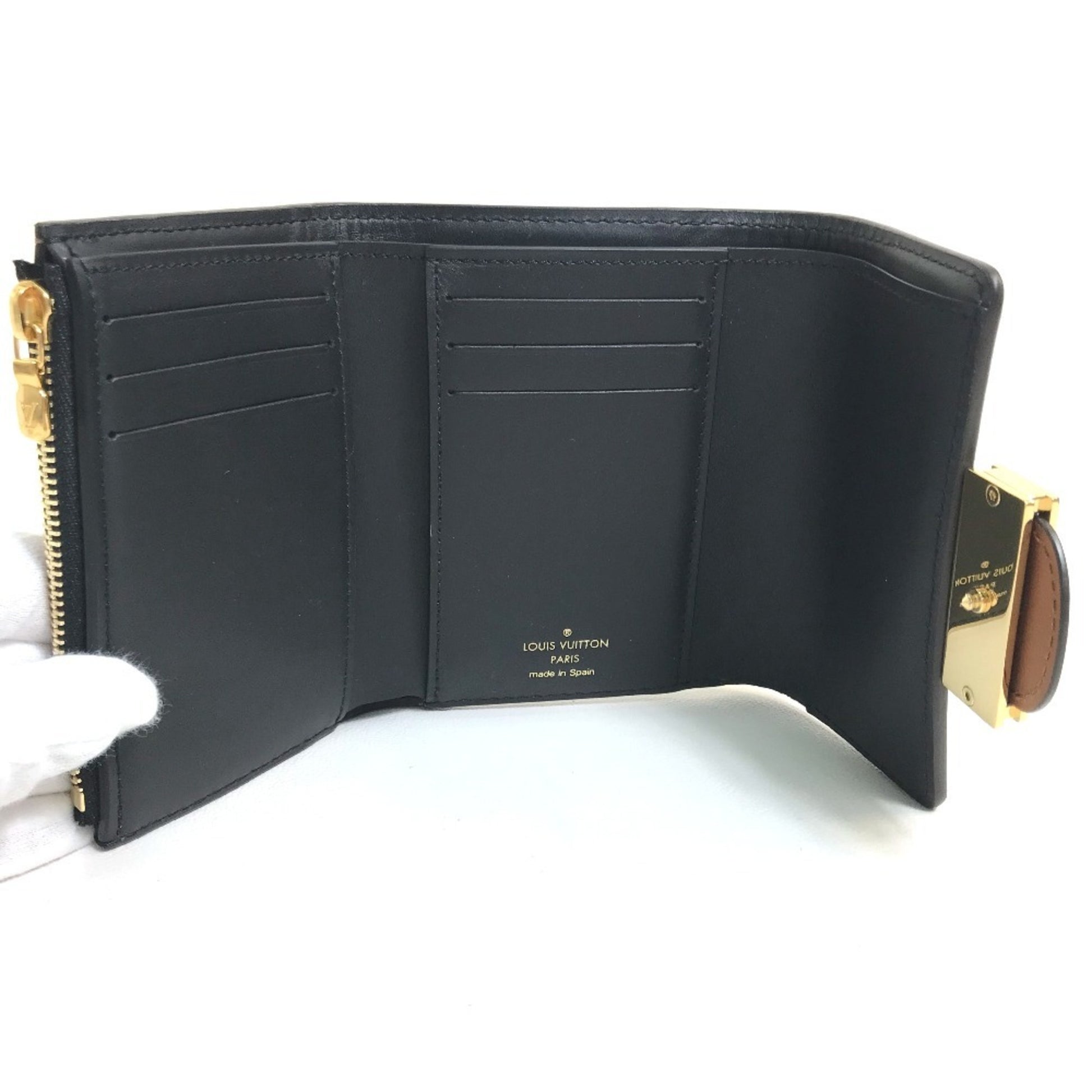 Louis Vuitton Dauphine, Brown, Canvas, wallet