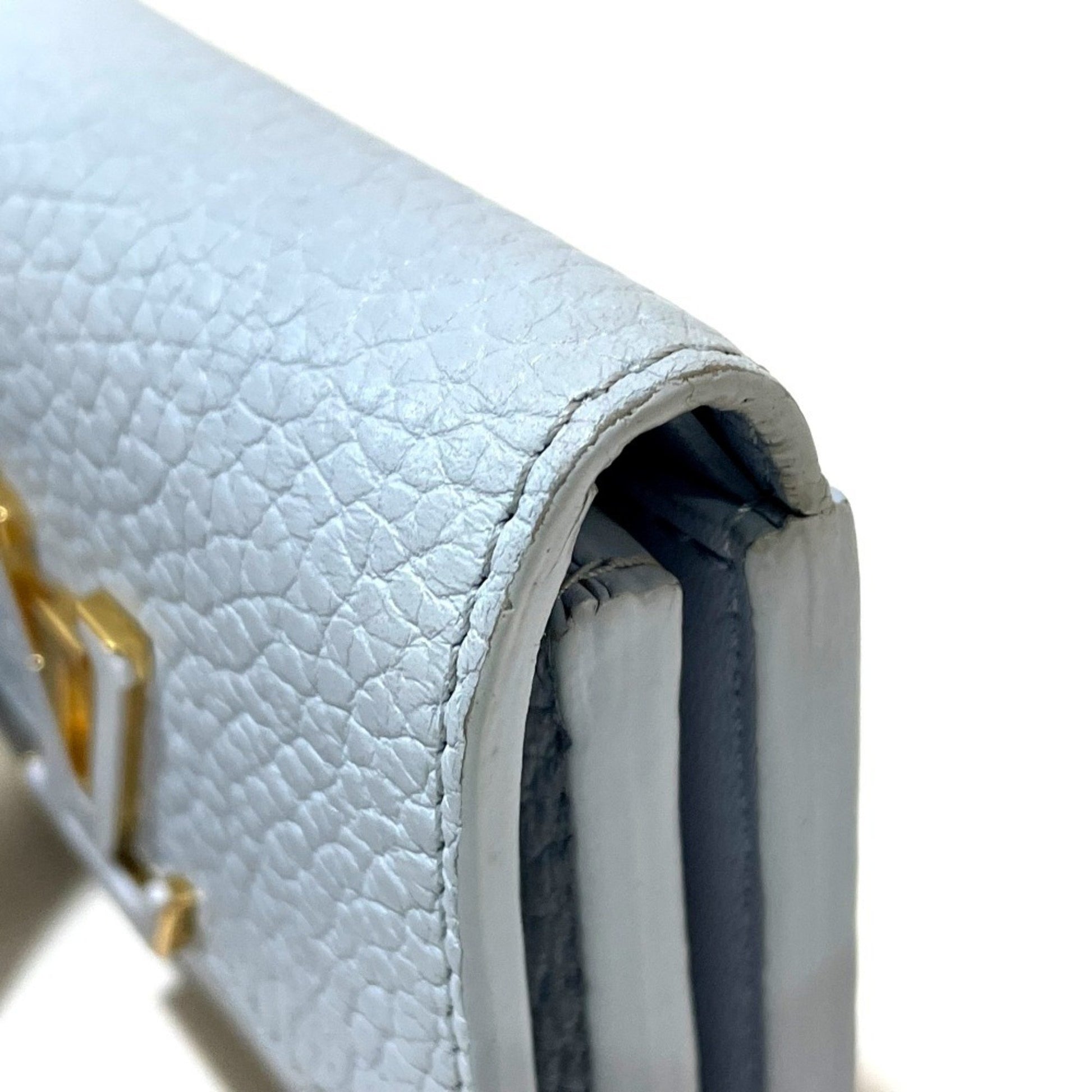 Louis Vuitton Portefeuille capucines, Blue, Leather, wallet