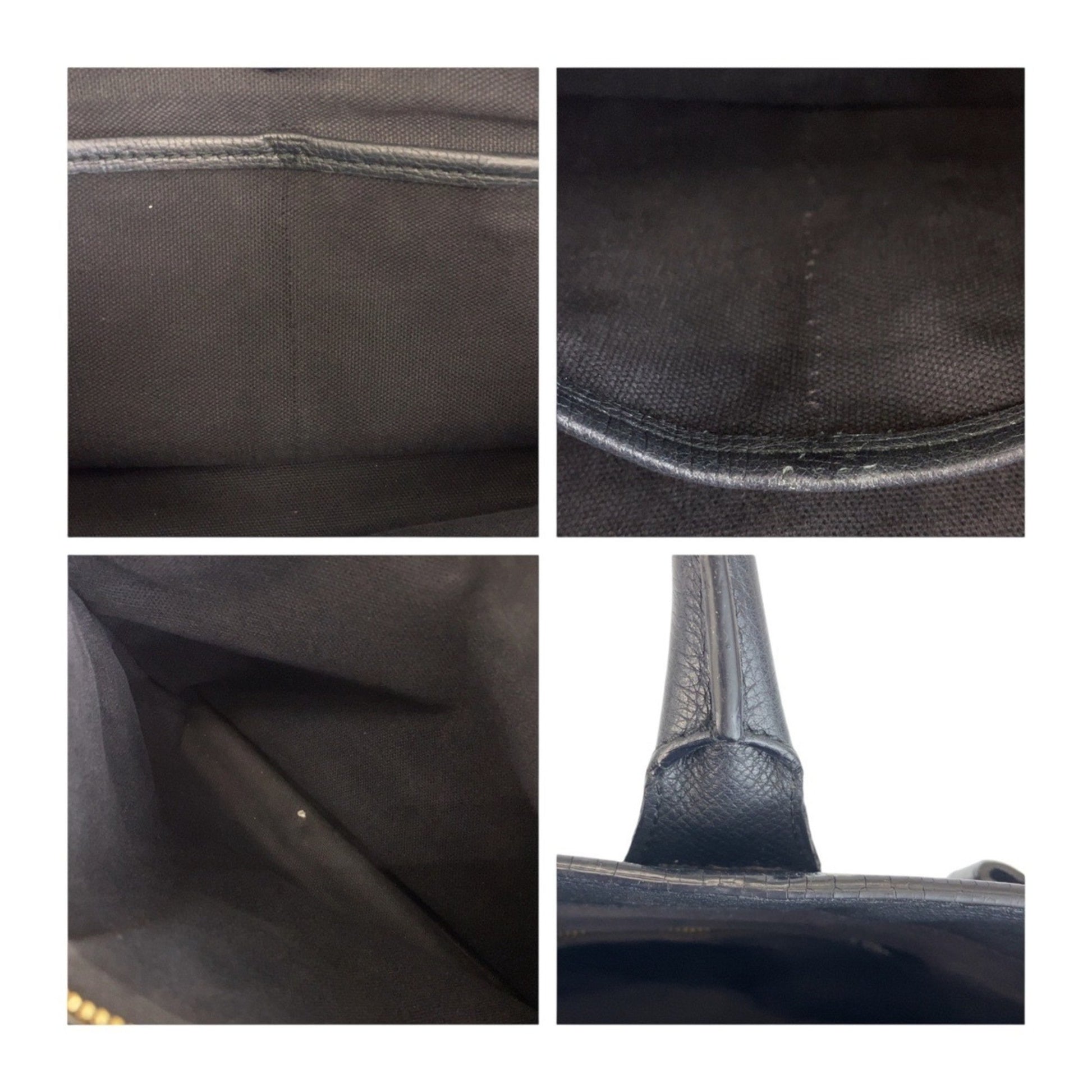 Burberry Banner, Black, "CANVAS, LEATHER", tote