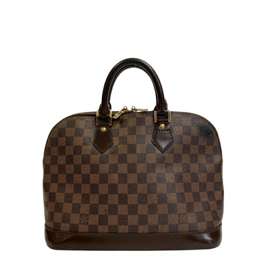 Louis Vuitton Alma, Brown, Canvas, handbag