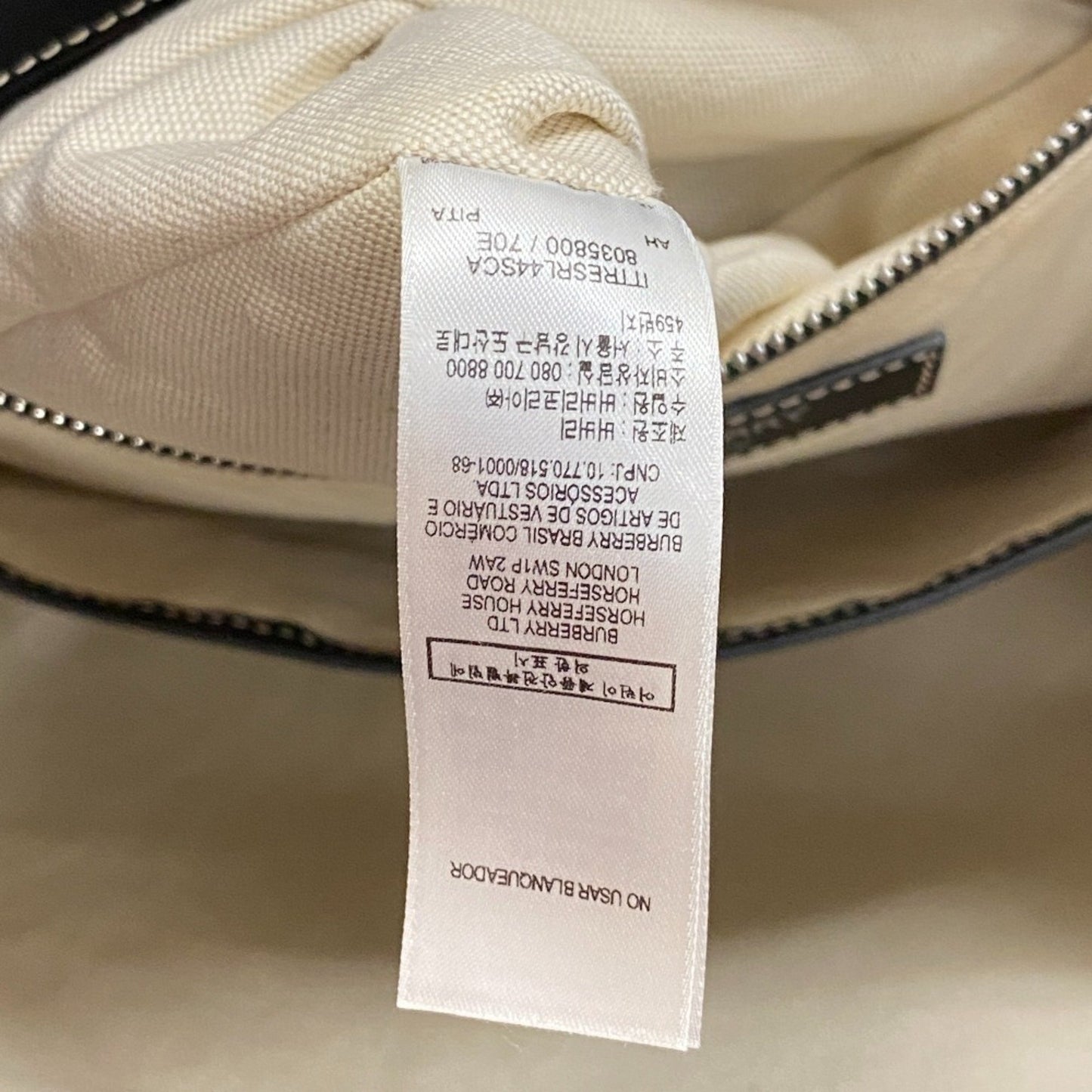 Burberry Nova Check, Brown, Canvas, backpack