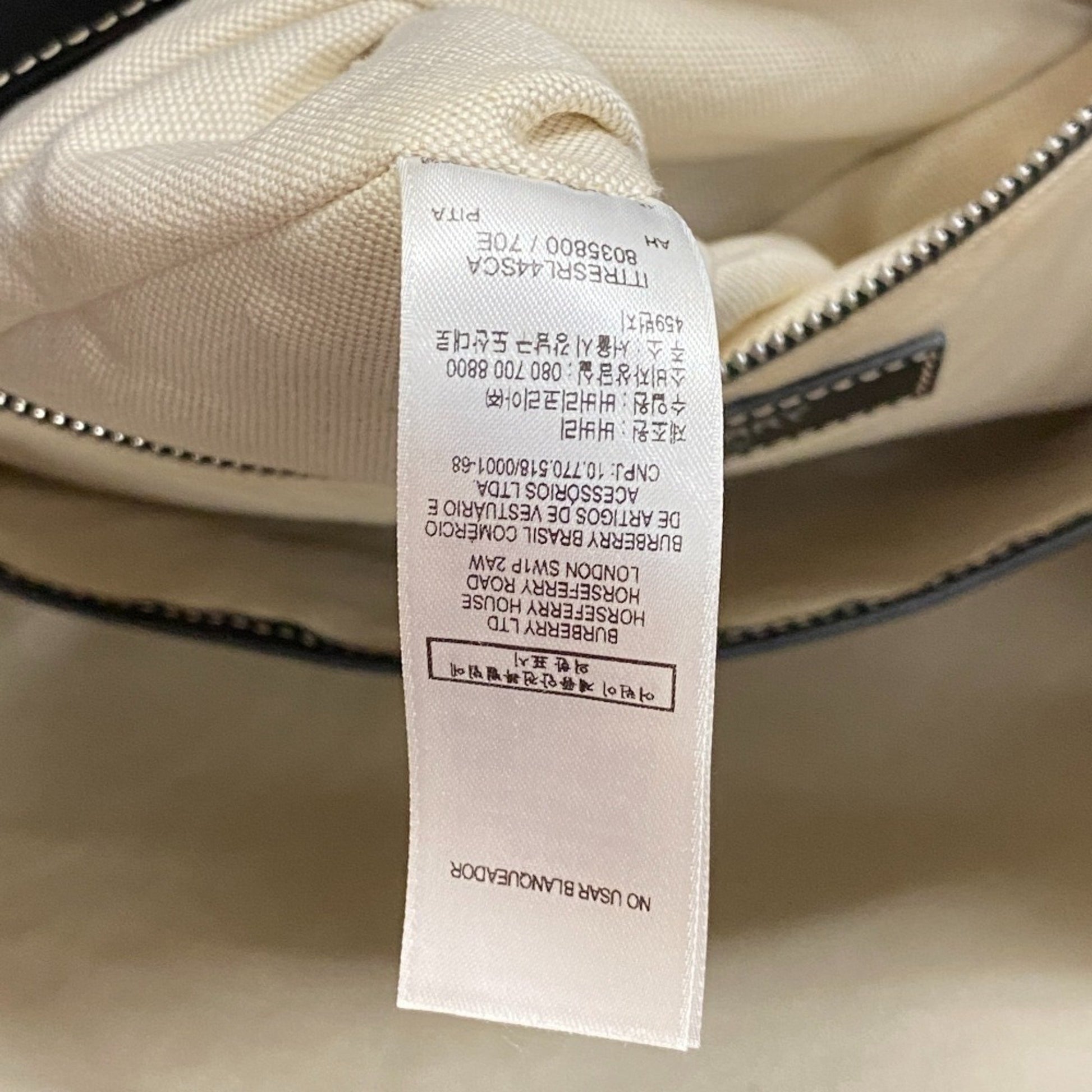 Burberry Nova Check, Brown, Canvas, backpack