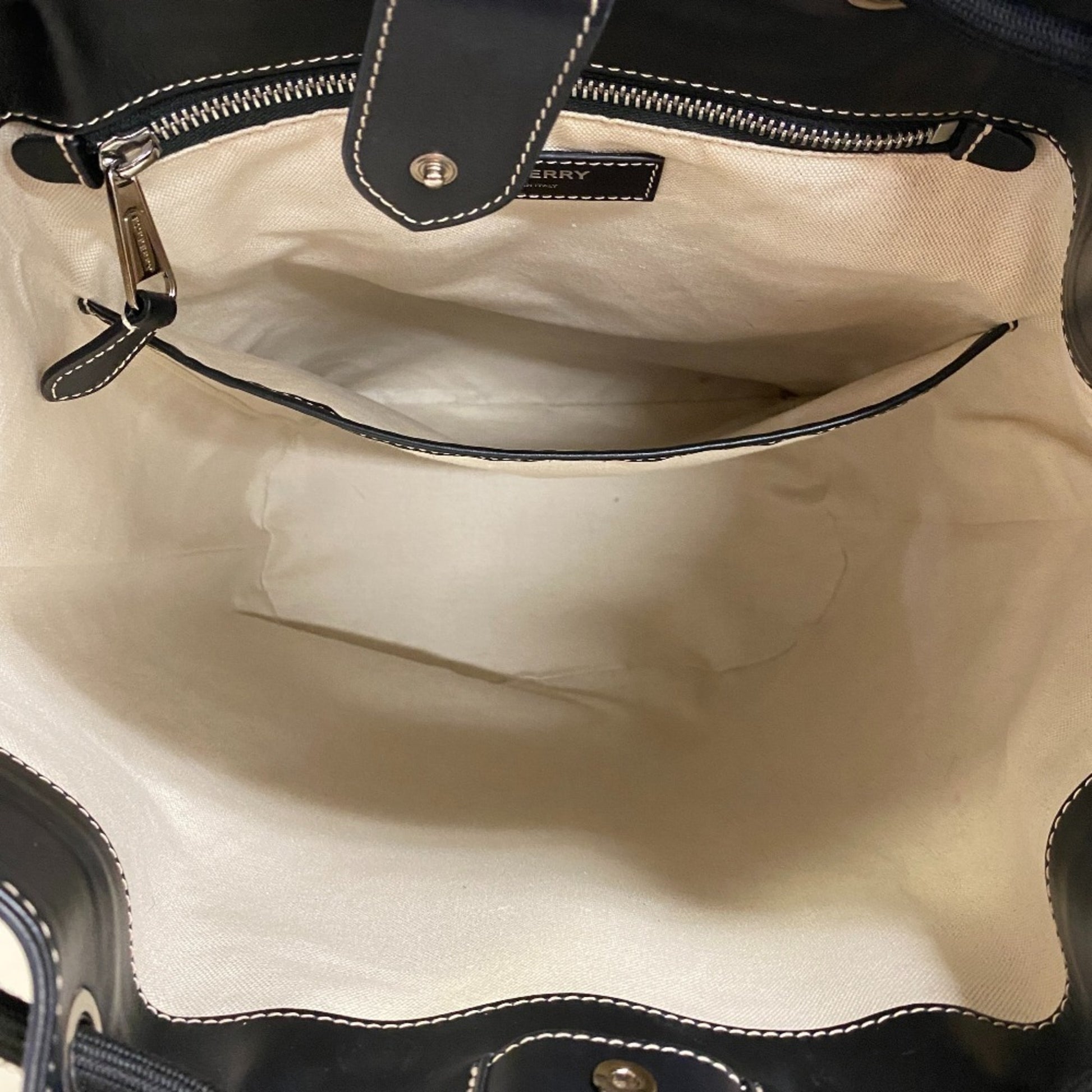 Burberry Nova Check, Brown, Canvas, backpack