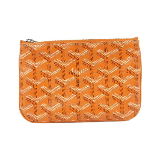 Goyard Senat, Orange, Canvas, clutch