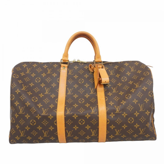 Louis Vuitton Keepall 50, Brown, Canvas, travel