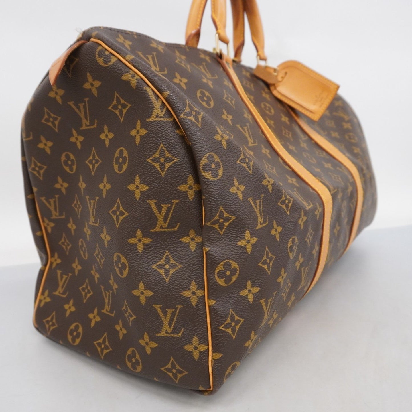 Louis Vuitton Keepall 50, Brown, Canvas, travel