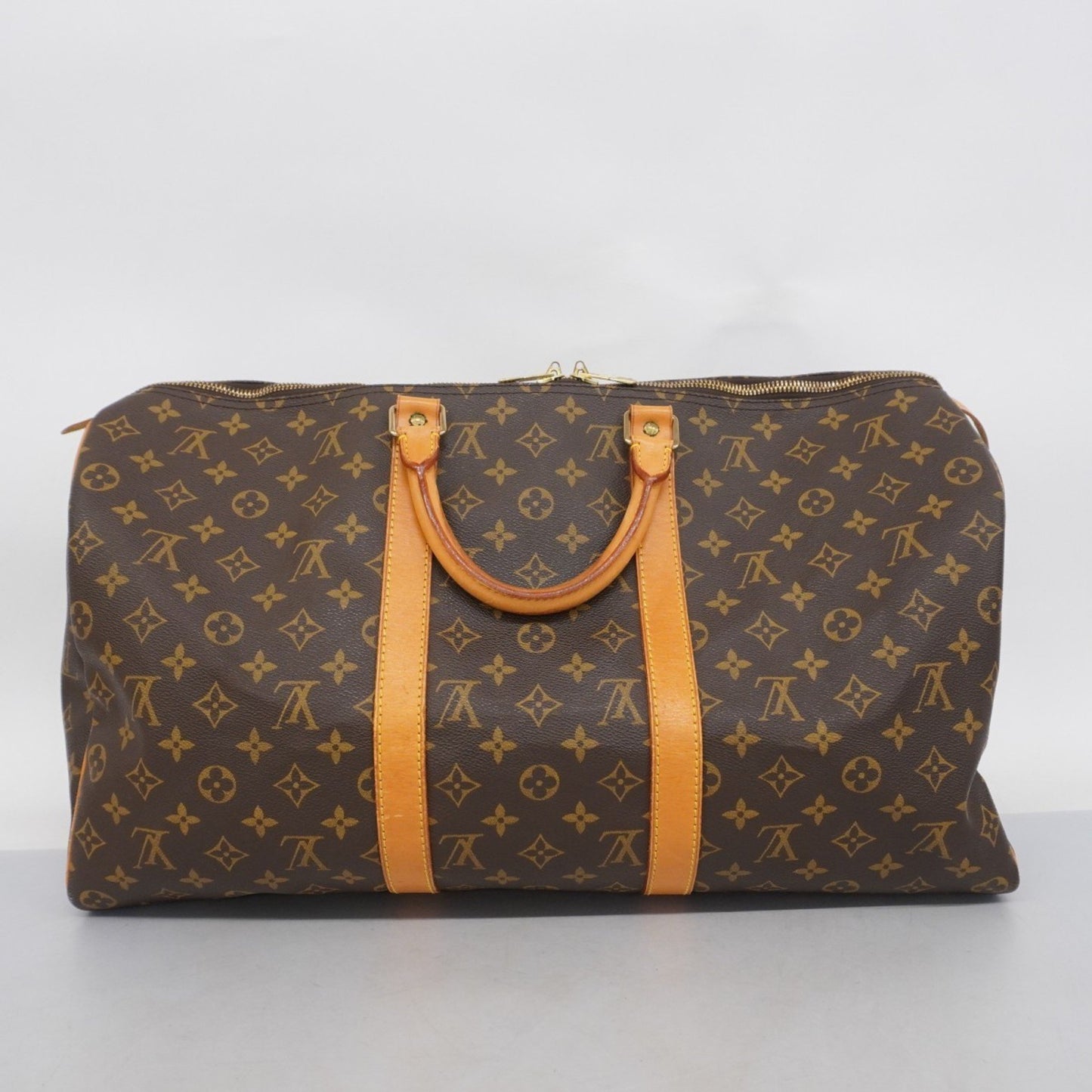 Louis Vuitton Keepall 50, Brown, Canvas, travel