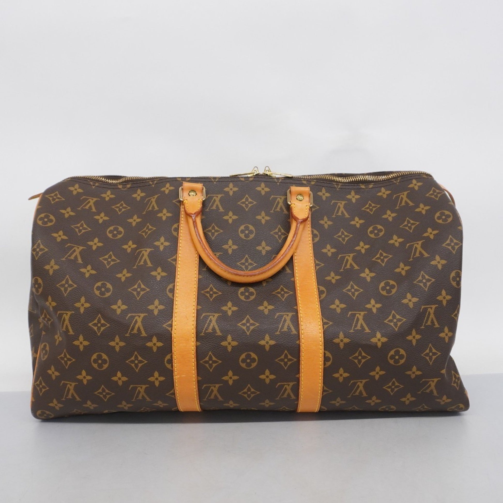 Louis Vuitton Keepall 50, Brown, Canvas, travel