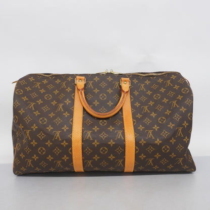 Louis Vuitton Keepall 50, Brown, Canvas, travel