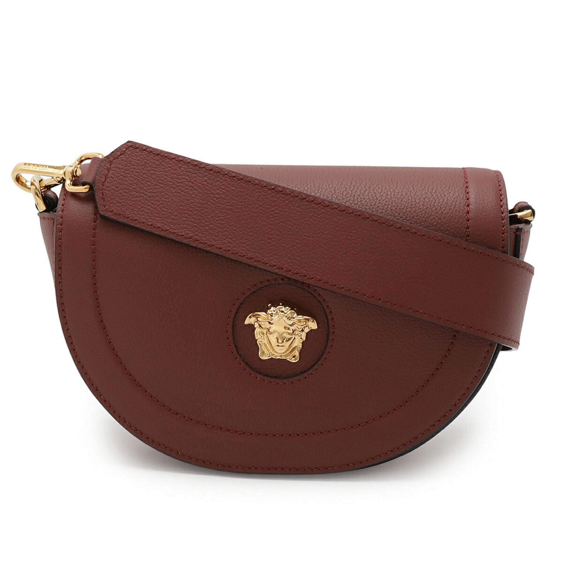 Versace Medusa, Burgundy, Leather, clutch