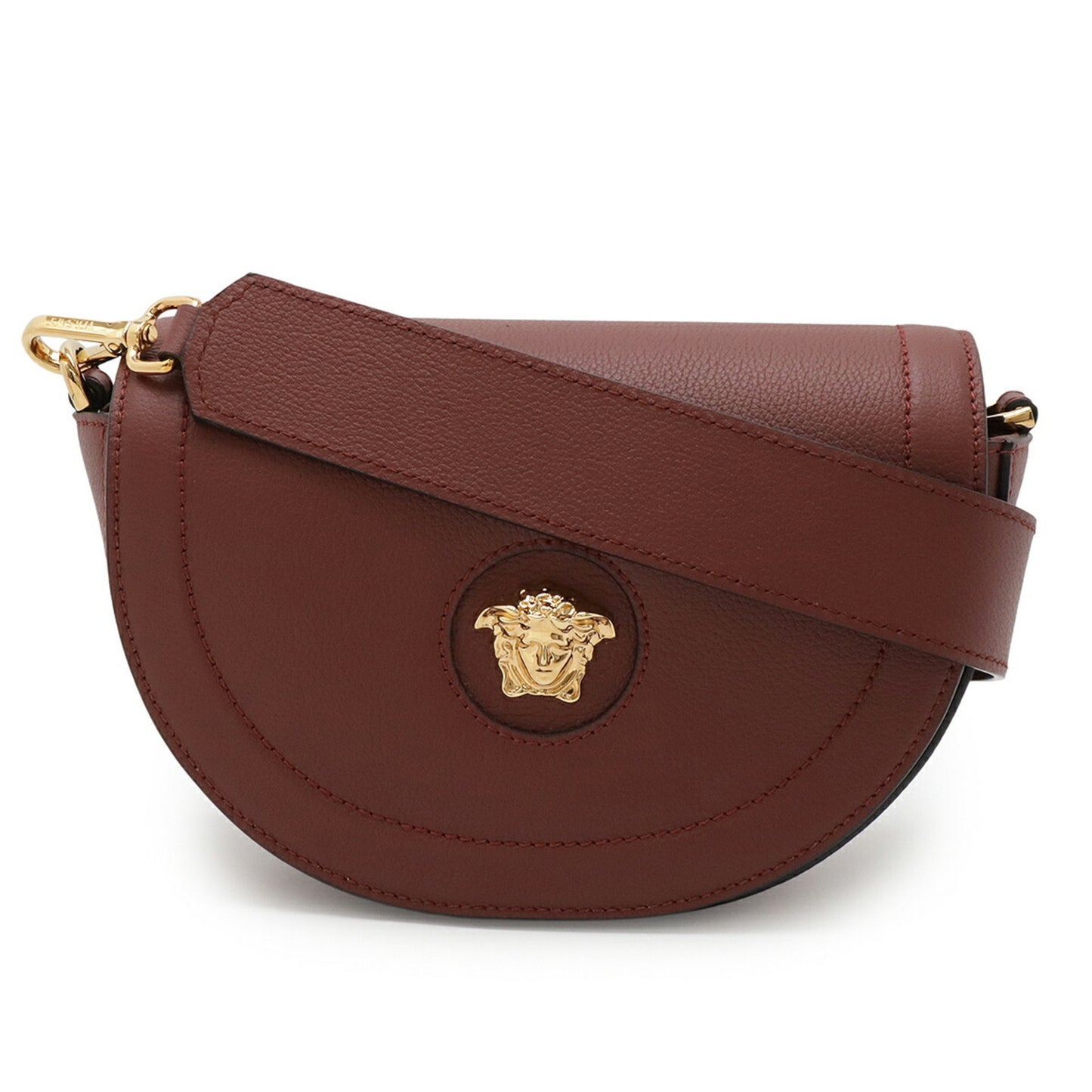 Versace Medusa, Burgundy, Leather, clutch