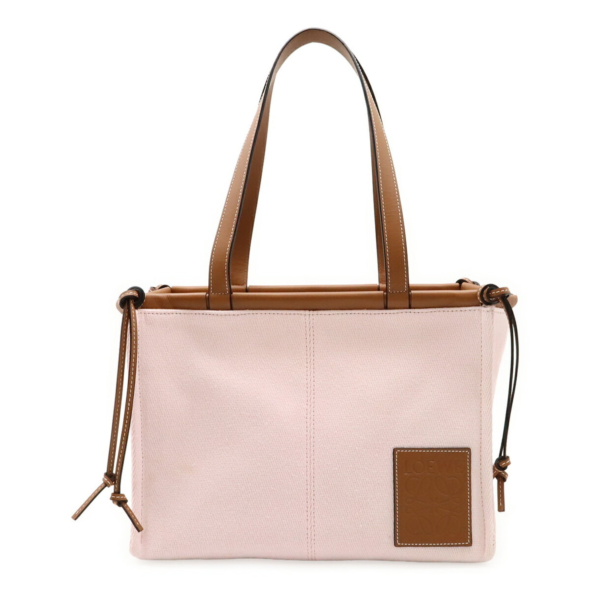 Loewe Cushion, Pink, "CANVAS, LEATHER", shoulder