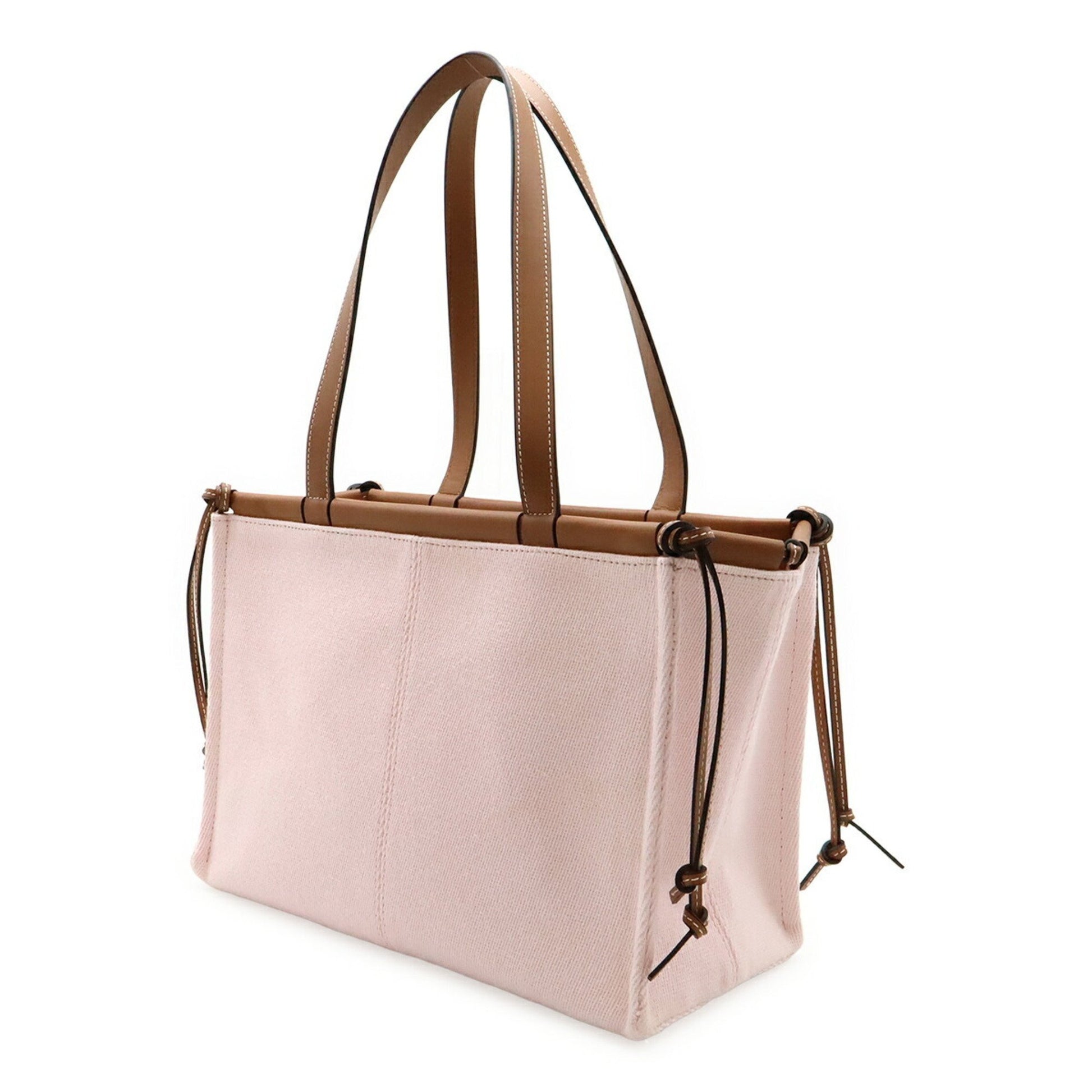 Loewe Cushion, Pink, "CANVAS, LEATHER", shoulder