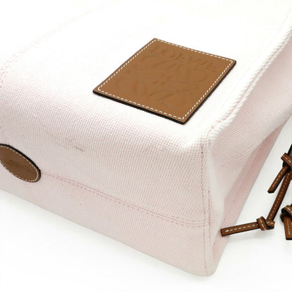 Loewe Cushion, Pink, "CANVAS, LEATHER", shoulder