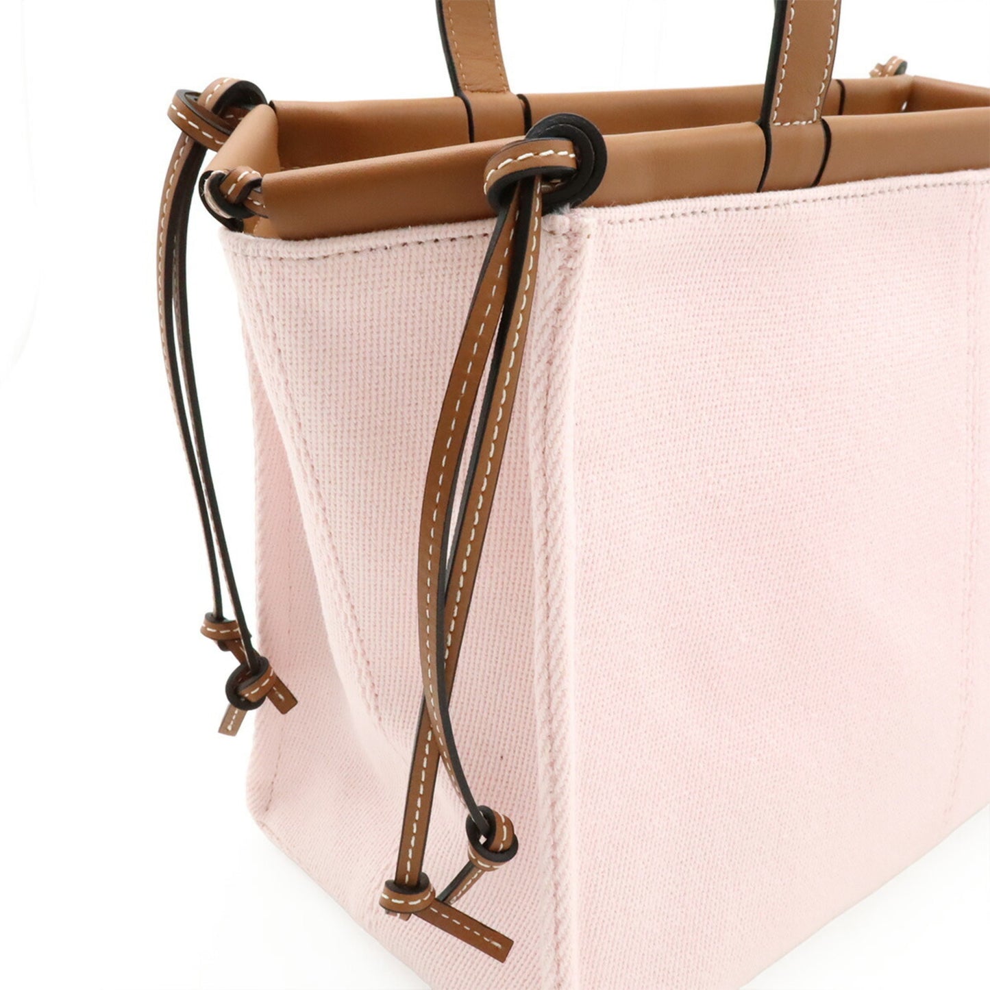 Loewe Cushion, Pink, "CANVAS, LEATHER", shoulder