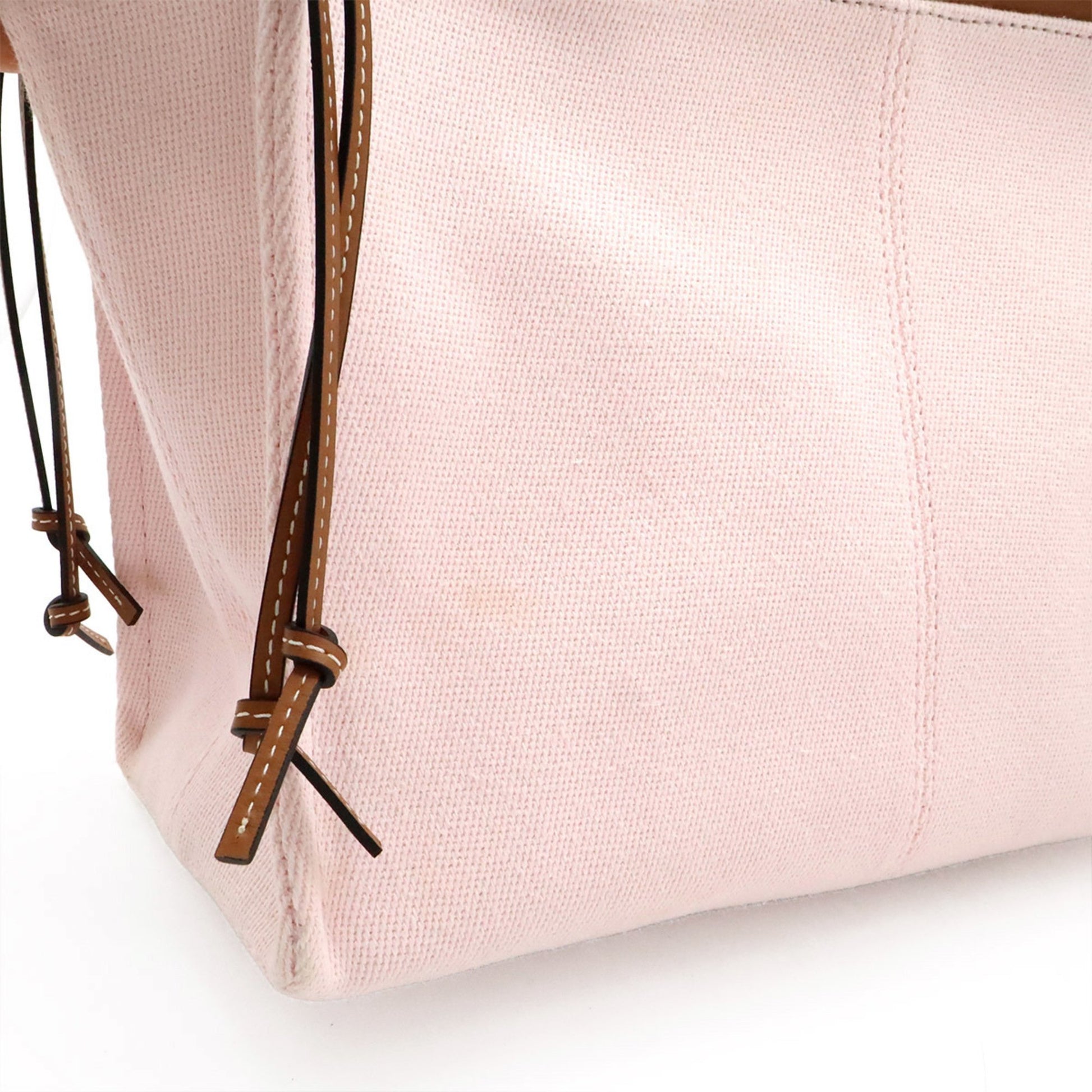 Loewe Cushion, Pink, "CANVAS, LEATHER", shoulder