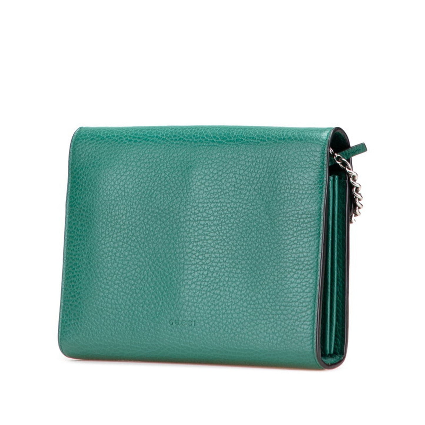 Gucci Dionysus, Green, Leather, wallet