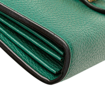 Gucci Dionysus, Green, Leather, wallet