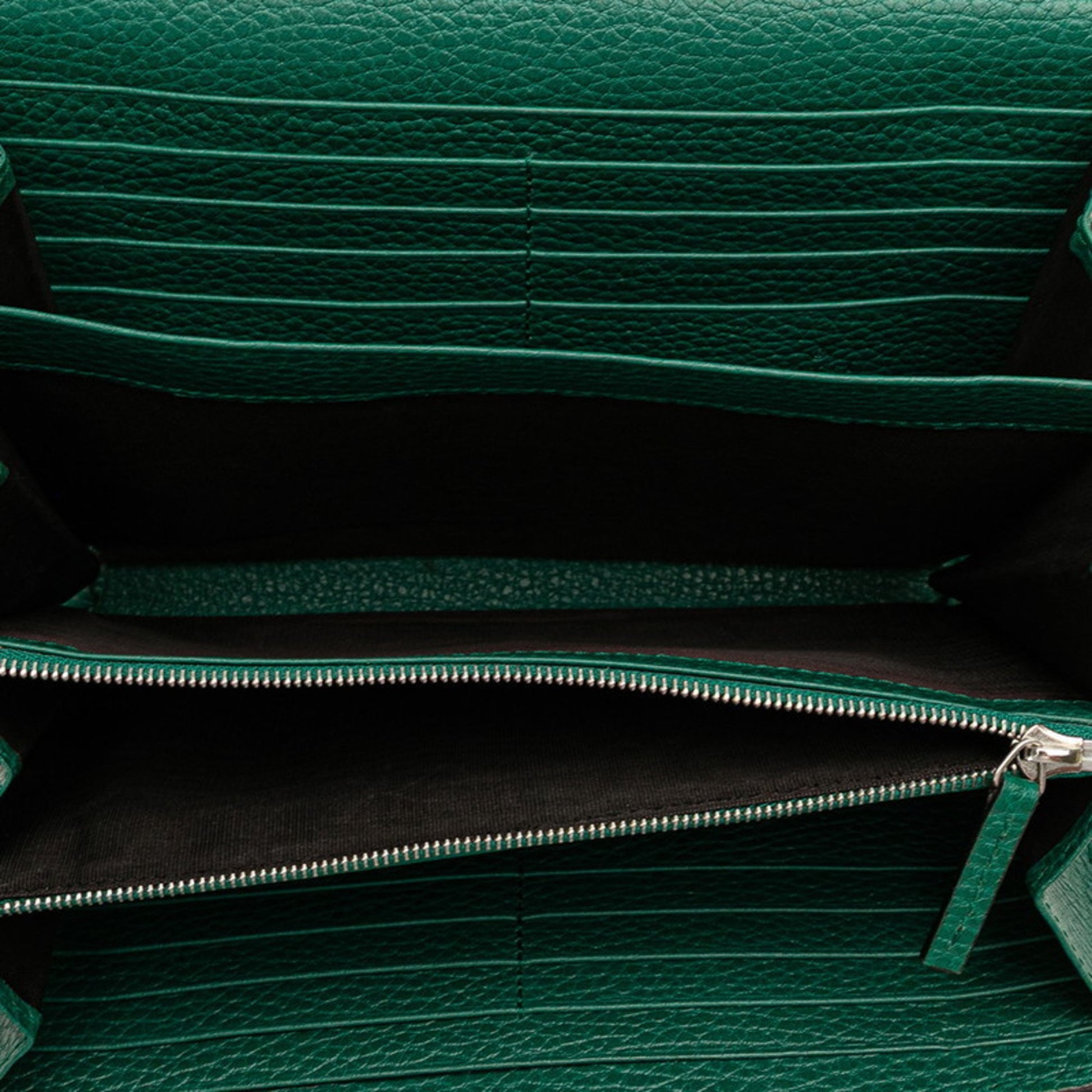 Gucci Dionysus, Green, Leather, wallet