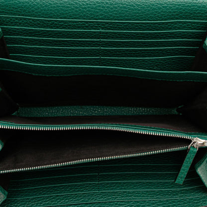 Gucci Dionysus, Green, Leather, wallet