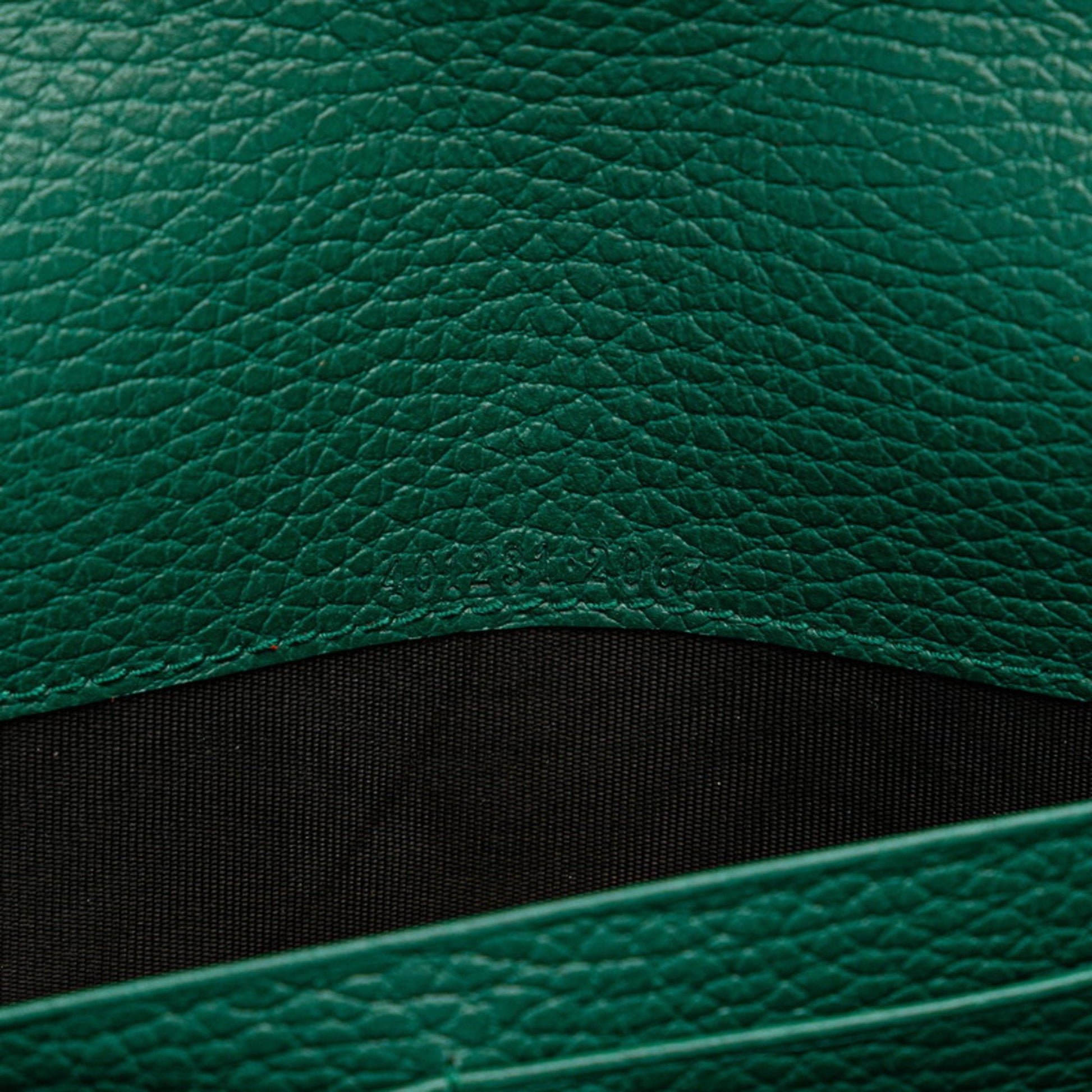 Gucci Dionysus, Green, Leather, wallet