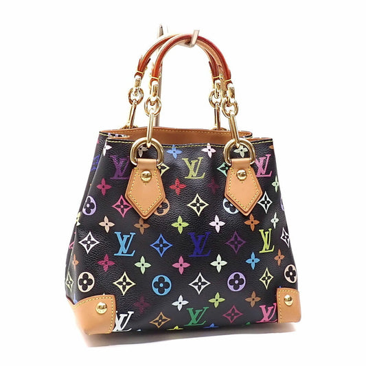 Louis Vuitton Audra, Black, Canvas, handbag